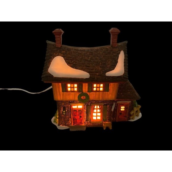 Dept 56 Heritage Village Collection "Ichabod Crane's Cottage" Retired Porcelain - Picture 3 of 16